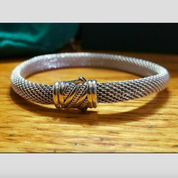 John Hardy Jai Sterling Silver Mesh Bracelet